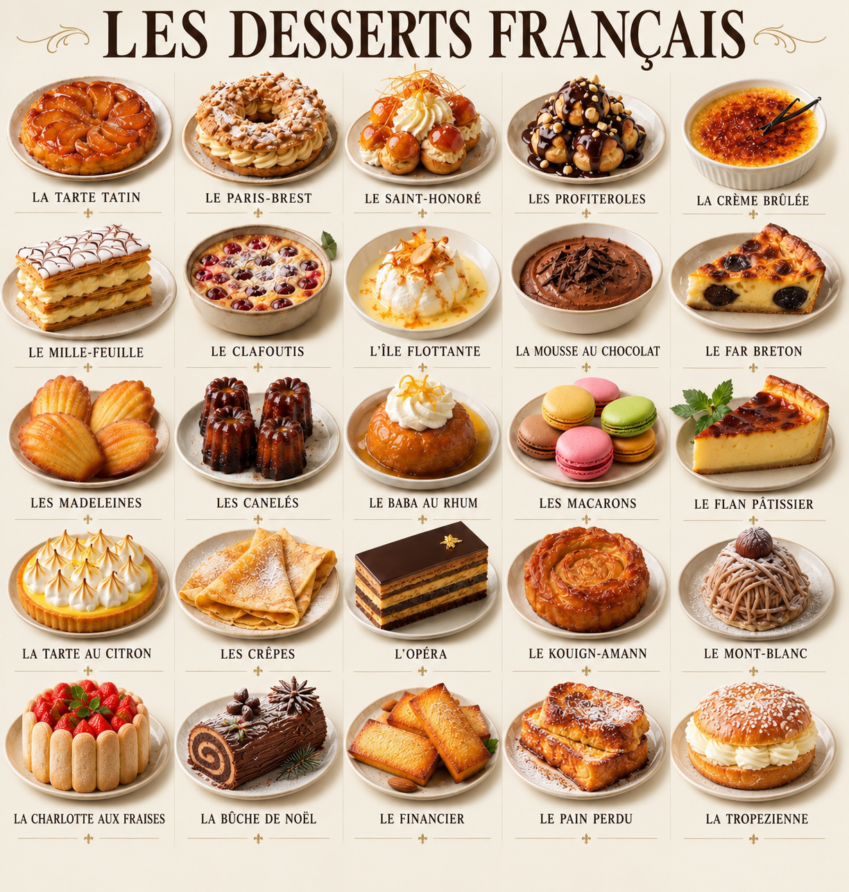 Les Desserts Français